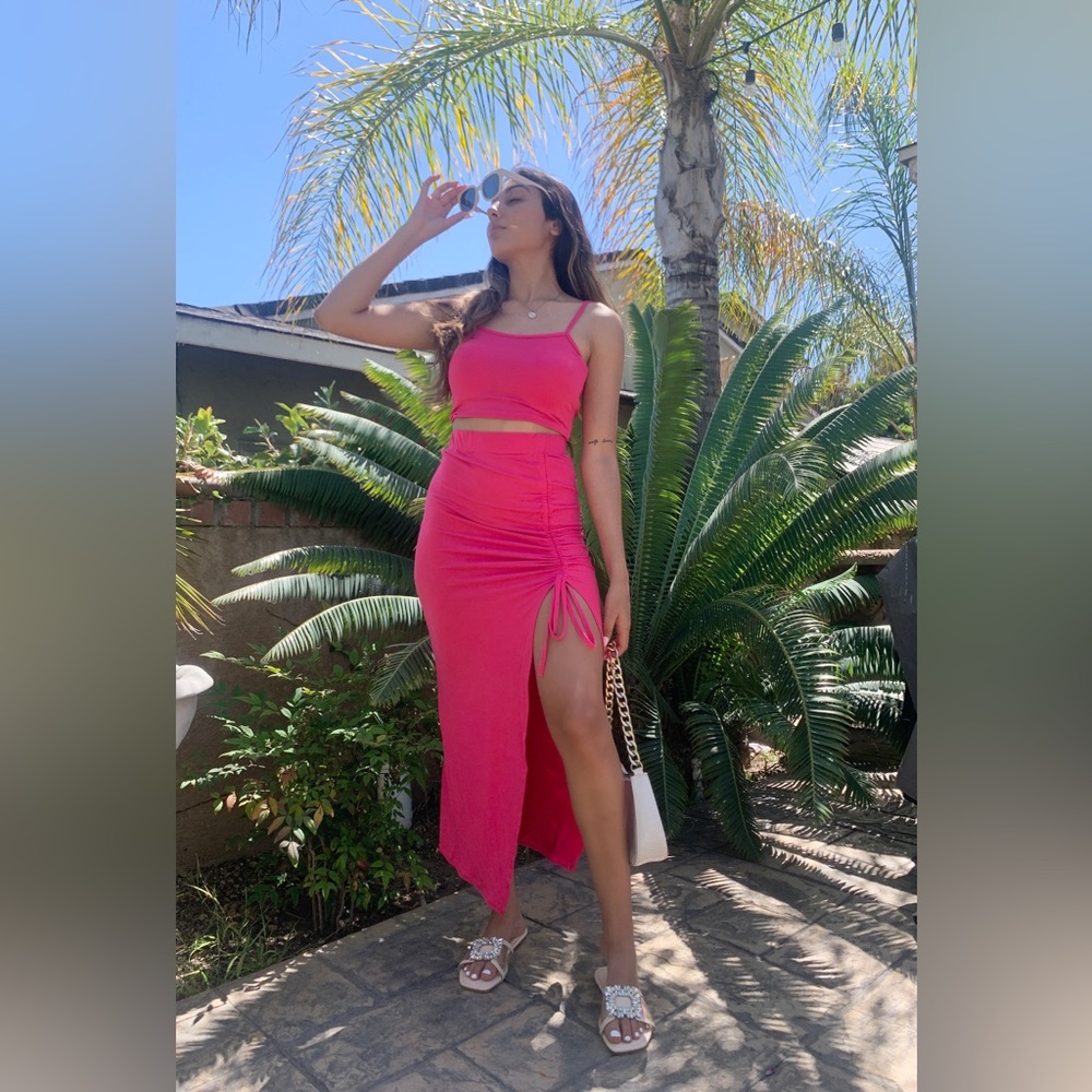 Fuchsia two piece set
